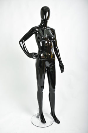 Женский манекен, Черный глянец, Поза А3